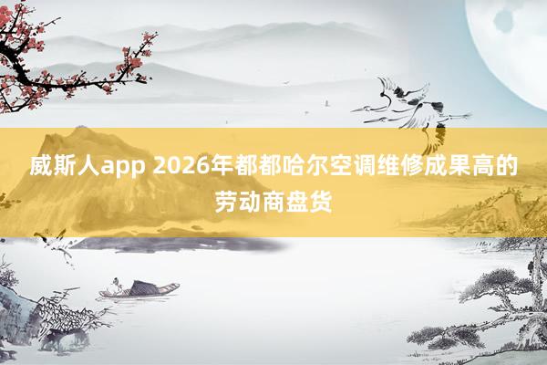 威斯人app 2026年都都哈尔空调维修成果高的劳动商盘货